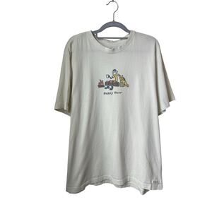 Life is Good Happy Hour Cream Tee - XL